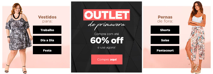 Cupom na Categoria Outlet de Roupas com até 92% de Desconto - dezembro 2023