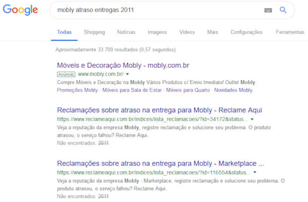 mobly é confiável serp google 2011