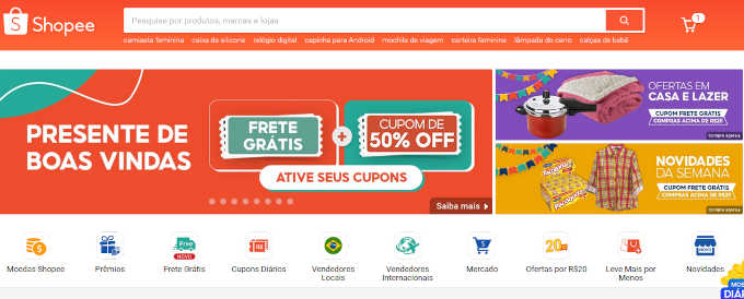 Cupom de Desconto Shopee - Frete Grátis Shopee 12.12