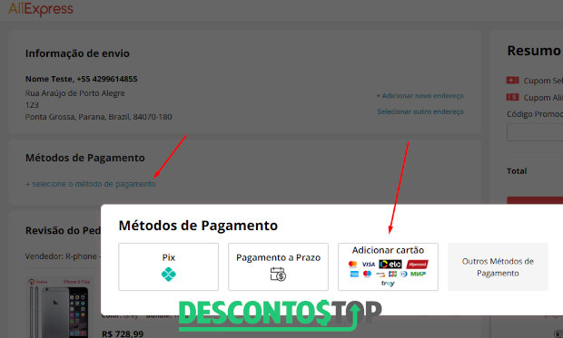 CUPOM DE DESCONTO do Mercado Livre, Casa Bahia, Aliexpress