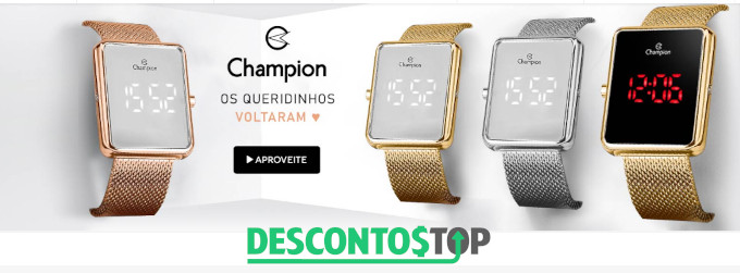 cupom desconto - captura tela site Eclock, relógios Champion