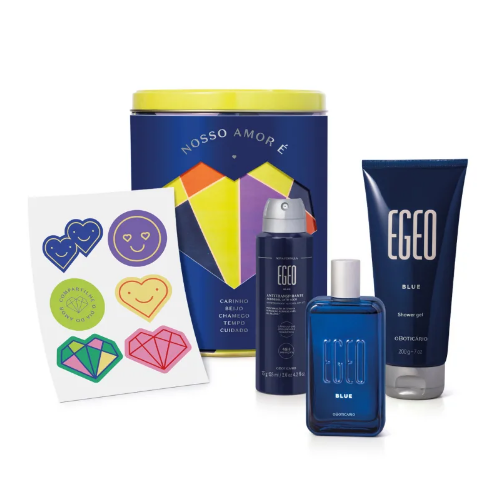 promoção Kit Presente de Dia dos Namorados Egeo Blue (5 itens)