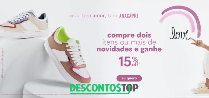 cupom desconto - captura tela site Anacapri promoção dia dos namorados