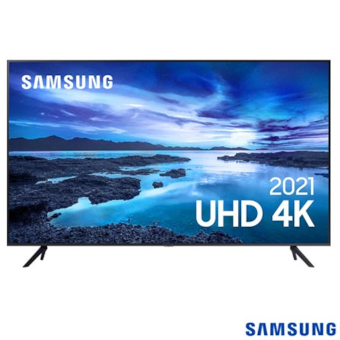 promoção Samsung Smart TV UHD 4K 65 com Processador Crystal 4K, Controle Único, Alexa Built in e Wi-Fi - 65AU7700