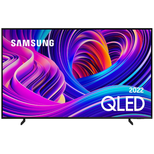 promoção Smart TV Samsung 55 QLED 4K 55Q60B 2022 Tecnologia de Pontos Quânticos Som em Movimento