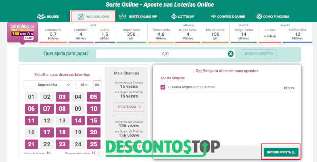 COMO PEGAR UM JOGO GRÁTIS DE LOTERIA NO SORTE ONLINE? 