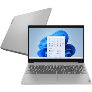 imagem ilustrativa Notebook Lenovo Ultrafino Ideapad 3i I5-10210U 8GB 256GB SSD Tela 15 6 Windows 11 - Prata