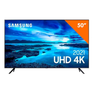 imagem ilustrativa Smart TV Samsung 50 4K Crystal UHD, UN50AU7700, Wi-Fi Integrado