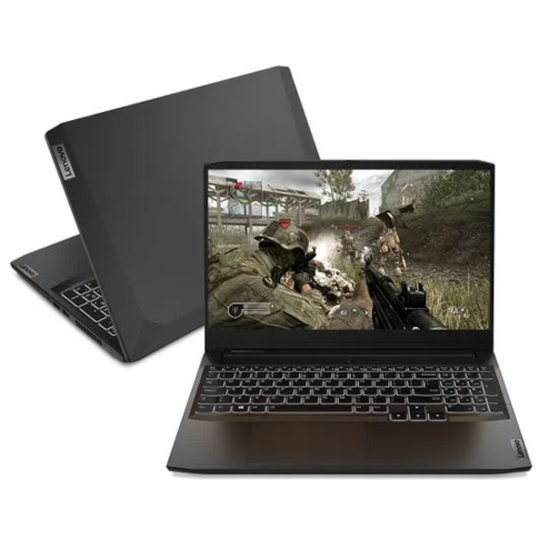imagem ilustrativa Notebook Gamer Lenovo IdeaPad Gaming 82MG0009BR Intel Core I5 8GB 512 GB SSD Tela 15,6 Full HD Windows 11 GTX 1650