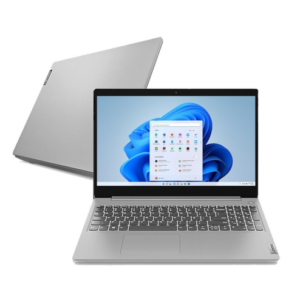 imagem ilustrativa Notebook Lenovo Ultrafino IdeaPad 3 Ryzen 7-5700U, 8GB, SSD 256GB, Windows 11, 15.6, Prata - 82MF0004BR