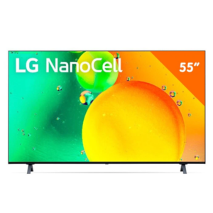 imagem ilustrativa Smart TV LG 55 4K NanoCell 55NANO75SQA, ThinQ AI, Wi-Fi Integrado