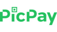 Logo do PicPay na cor verde clara, onde o pingo do i é um quadrado vazado com um quadrado inteiro verde dentro