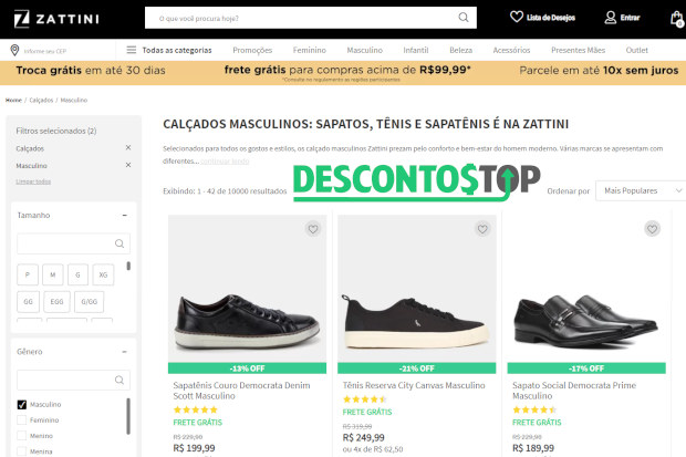 Melhor site hot sale de tenis