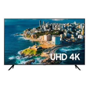 imagem ilustrativa Smart TV Samsung UHD 4K 58CU7700 2023, Processador Crystal 4K, Gaming Hub Tela sem Limites 58