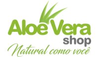 Logo Aloe Vera Shop na cor verde.