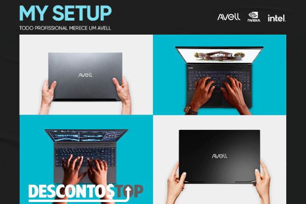 Captura de tela do site avell, de um dos banners do site