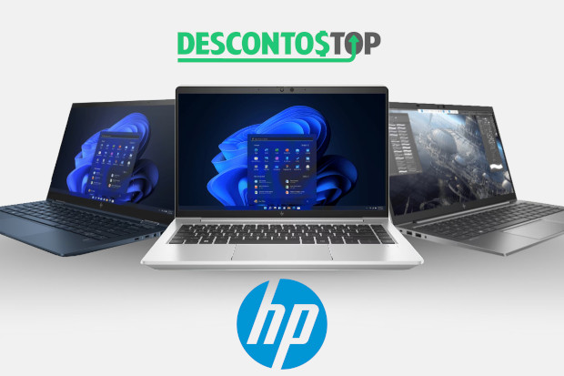 Imagem montada com 3 computadores da HP, retirados do p´roprio site da HP através de capturas de tela