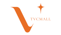 Logo TVCMall na cor laranja.