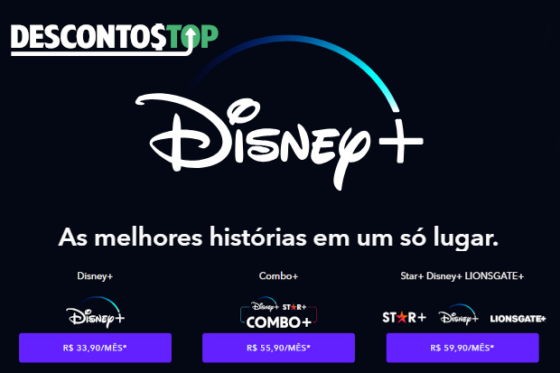 Captura de tela da página de assinatura do Disney Plus