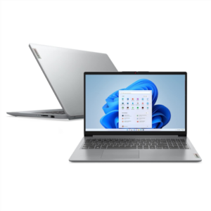 imagem ilustrativa Notebook Lenovo Ultrafino IdeaPad 1 R3 73200U 8GB 256GB SSD Windows 11 15 6 82X50000BR Cinza