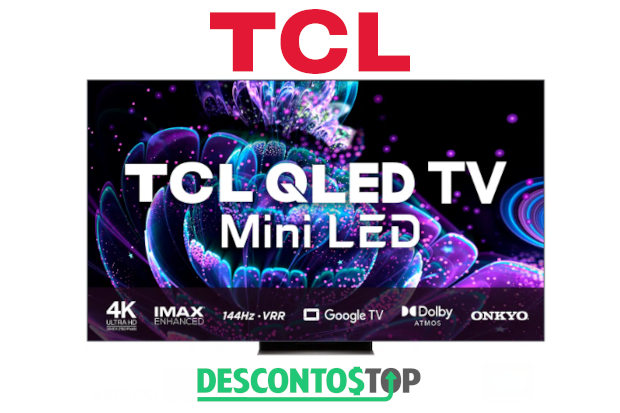 Uma TV e o Logo da TCL
