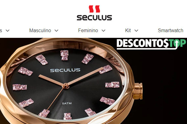 Captura de tela do site Seculus, dando destaque para o banner principal