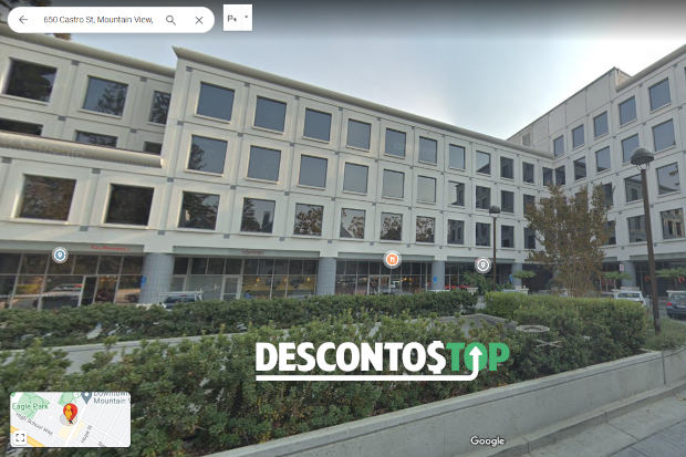 Captuira de tela do Google Street View, mostrando um prédio no endereço fornecido pela empresa Patpat como o seu endereço.