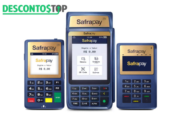 Imagem ilustrativa das maquininhas de cartão do SafraPay
