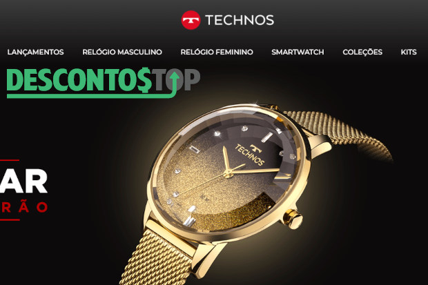 Captura de tela demonstrativa do site Technos